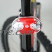 Quaanti Waterproof 9 LED Bike Bicycle Safety Front Tail Light Lamp Back Rear Flashlight Brake Lights Accessories (Black) - B07F6S4H61